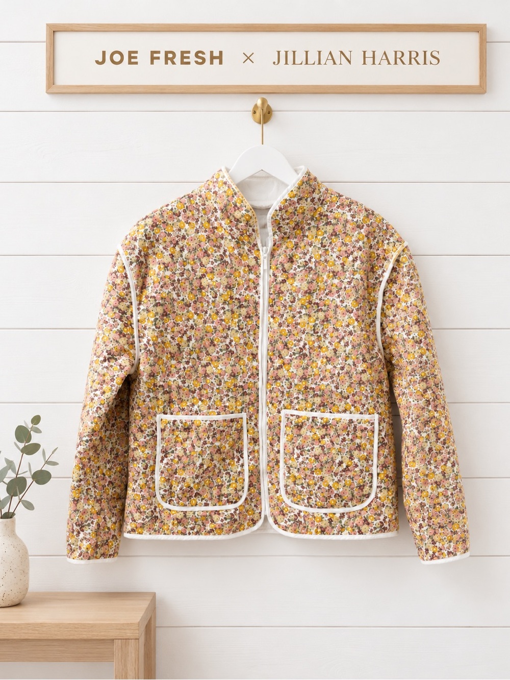 JOE FRESH x JILLIAN HARRIS Floral Quilted Jacket Size S